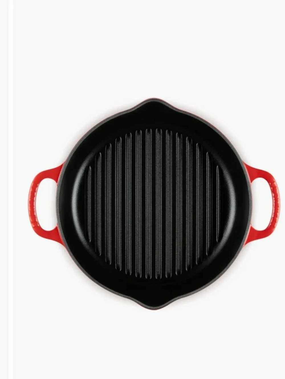 Le Creuset Signature Deep Enamel Cast Iron Grill Pan- Cerise